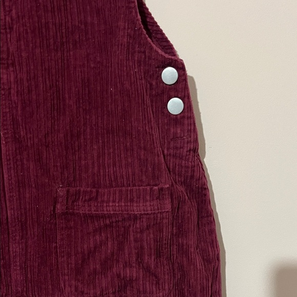 Altar’d State Burgundy Corduroy Overall Dress - Picture 4 of 4